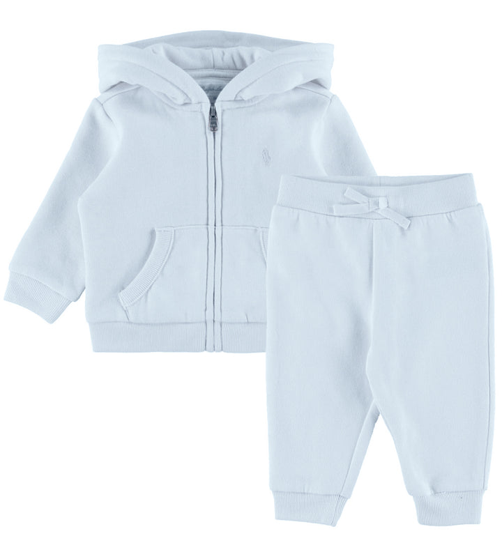 RALPH LAUREN BEBE NIÑO CONJ. DE PANTALON LW MAGIC FLEECE BERYL BLUE