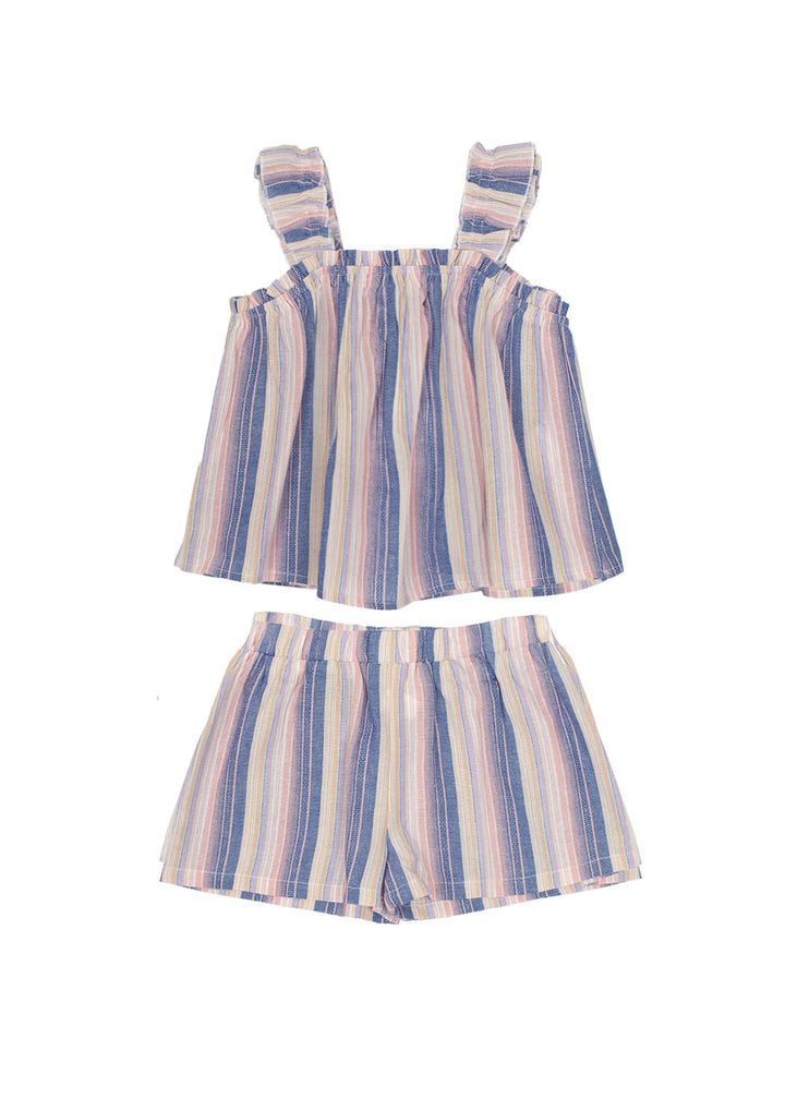 MABEL & HONEY NIÑA CONJ. DE SHORT RILEY ROSE PURPLE