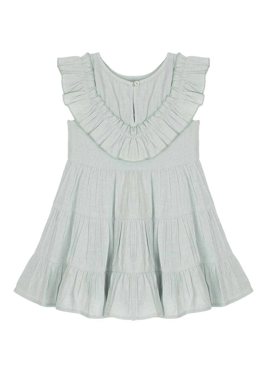 MABEL & HONEY NIÑA VESTIDO MILA GREEN