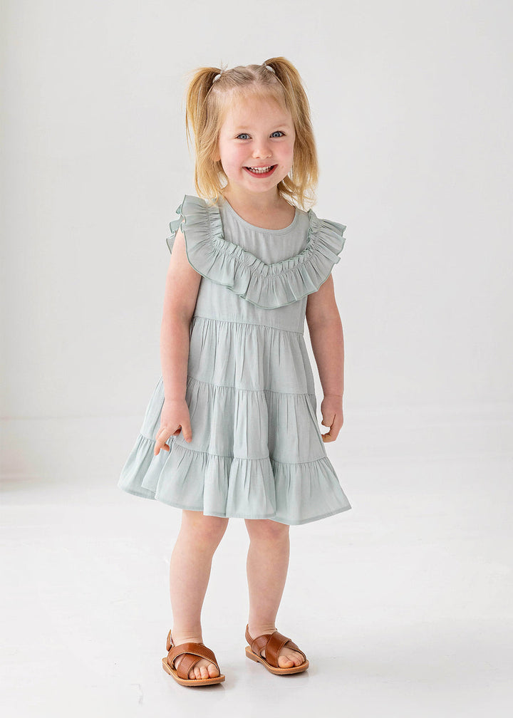 MABEL & HONEY NIÑA VESTIDO MILA GREEN