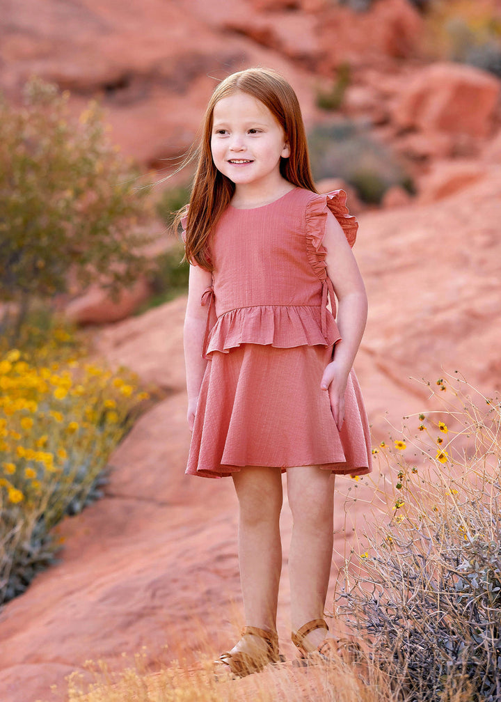 MABEL & HONEY NIÑA VESTIDO ROSY CHEEKS PINK