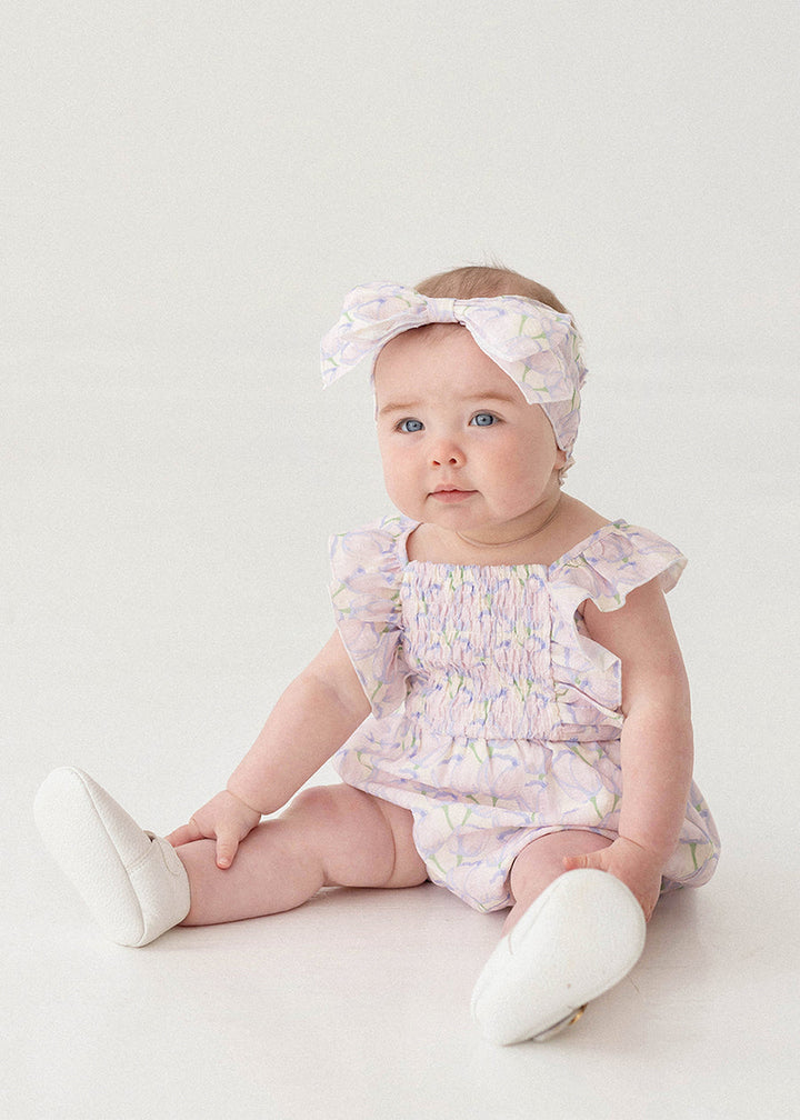 MABEL & HONEY BEBE NIÑA ROMPER LILY PURPLE