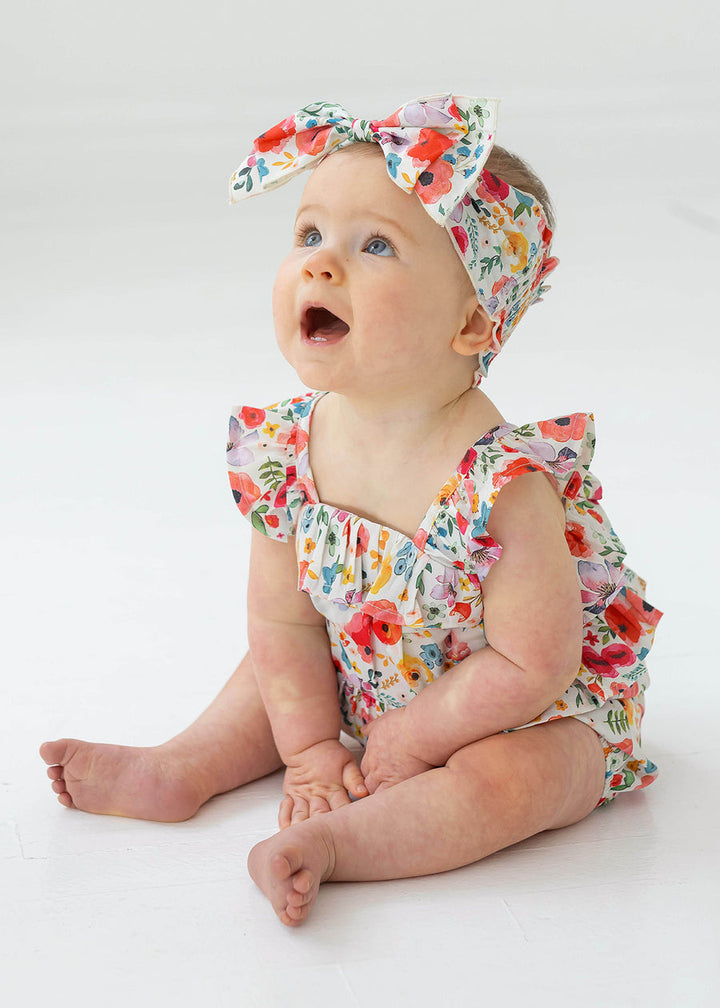 MABEL & HONEY BEBE NIÑA ROMPER DANCING PETALS MULTI