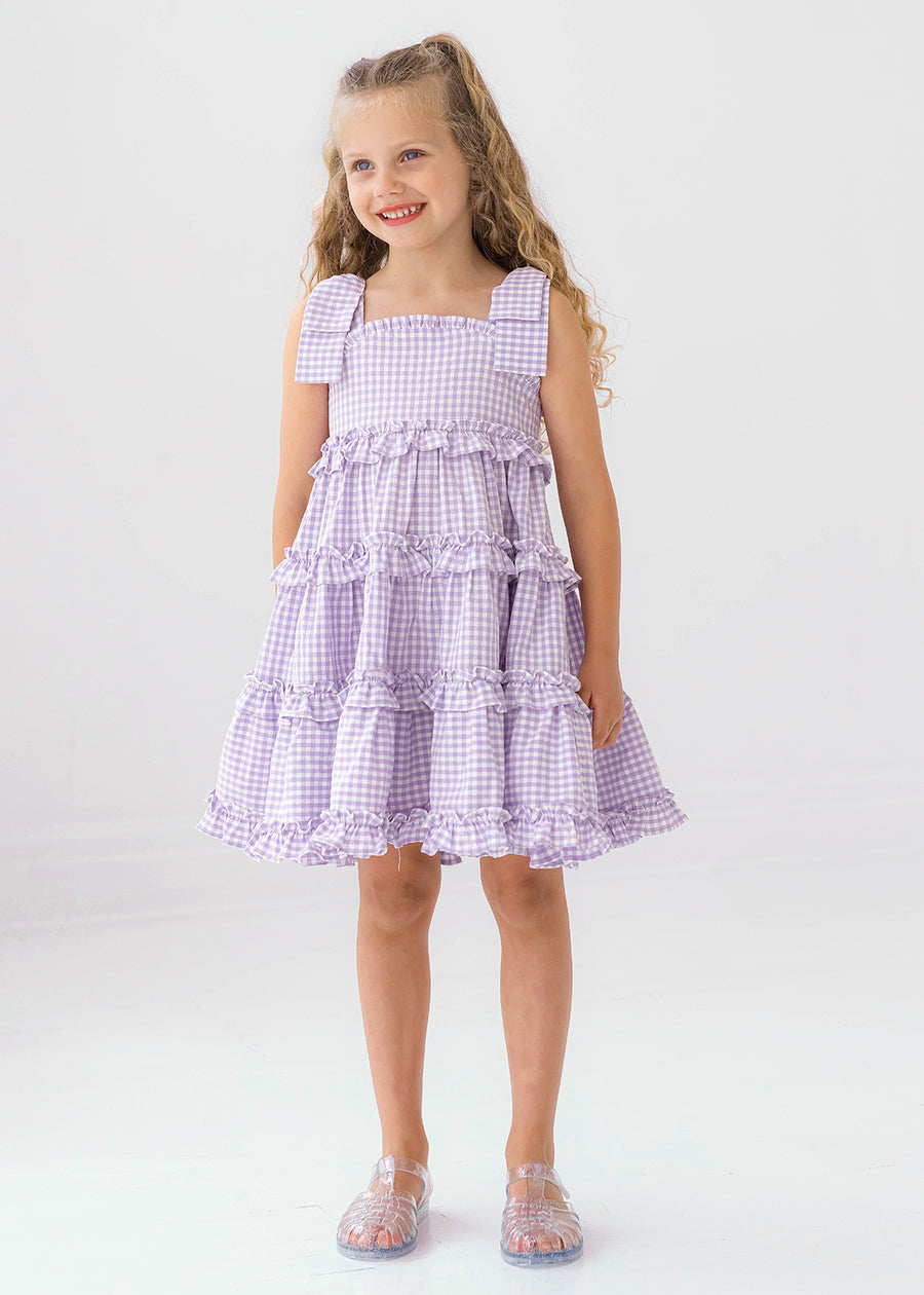 MABEL & HONEY NIÑA VESTIDO SUPER BLOOM PURPLE