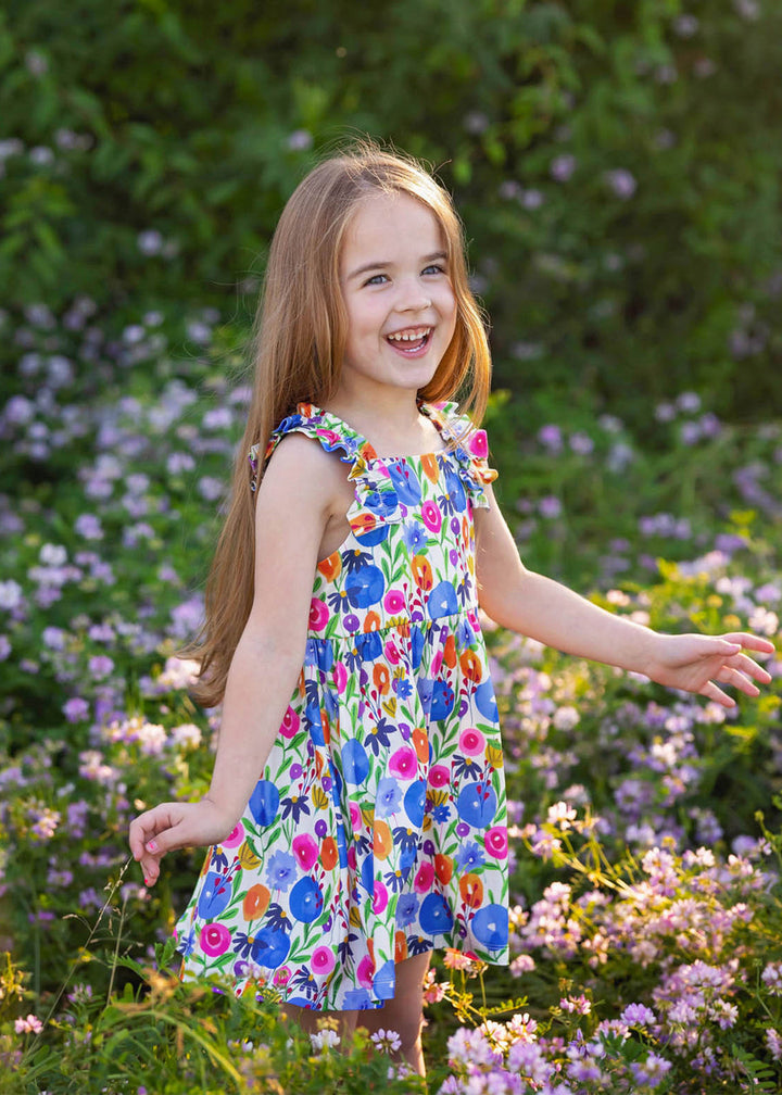 MABEL & HONEY NIÑA VESTIDO WILD FLOWERS MULTI