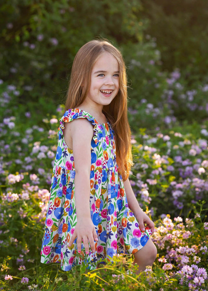 MABEL & HONEY NIÑA VESTIDO WILD FLOWERS MULTI