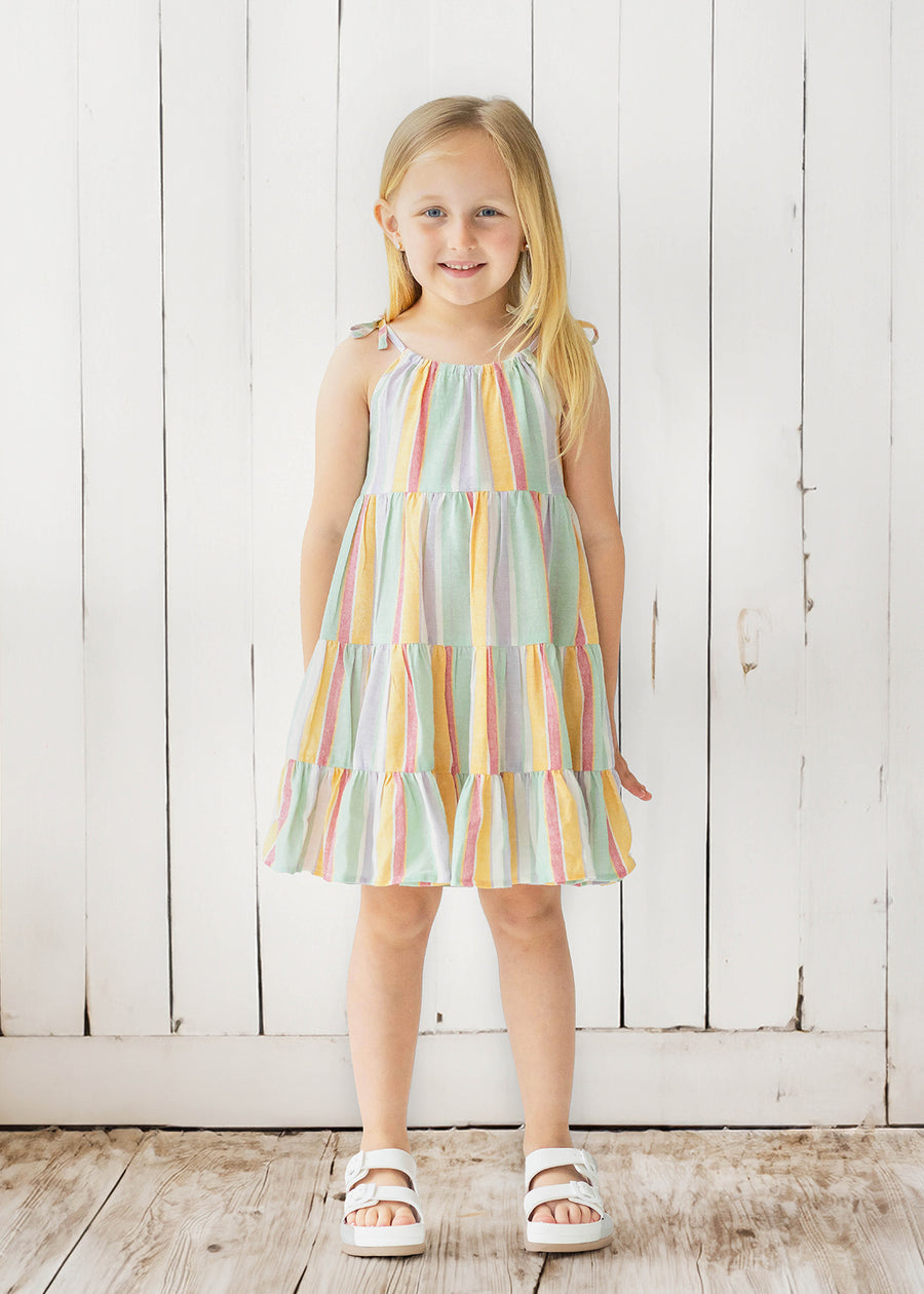 MABEL & HONEY NIÑA VESTIDO MALIBU MULTI