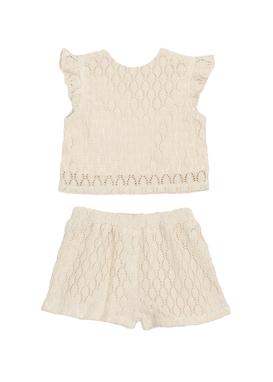 MABEL & HONEY NIÑA CONJ. DE SHORT BARNYARD BABE NATURAL
