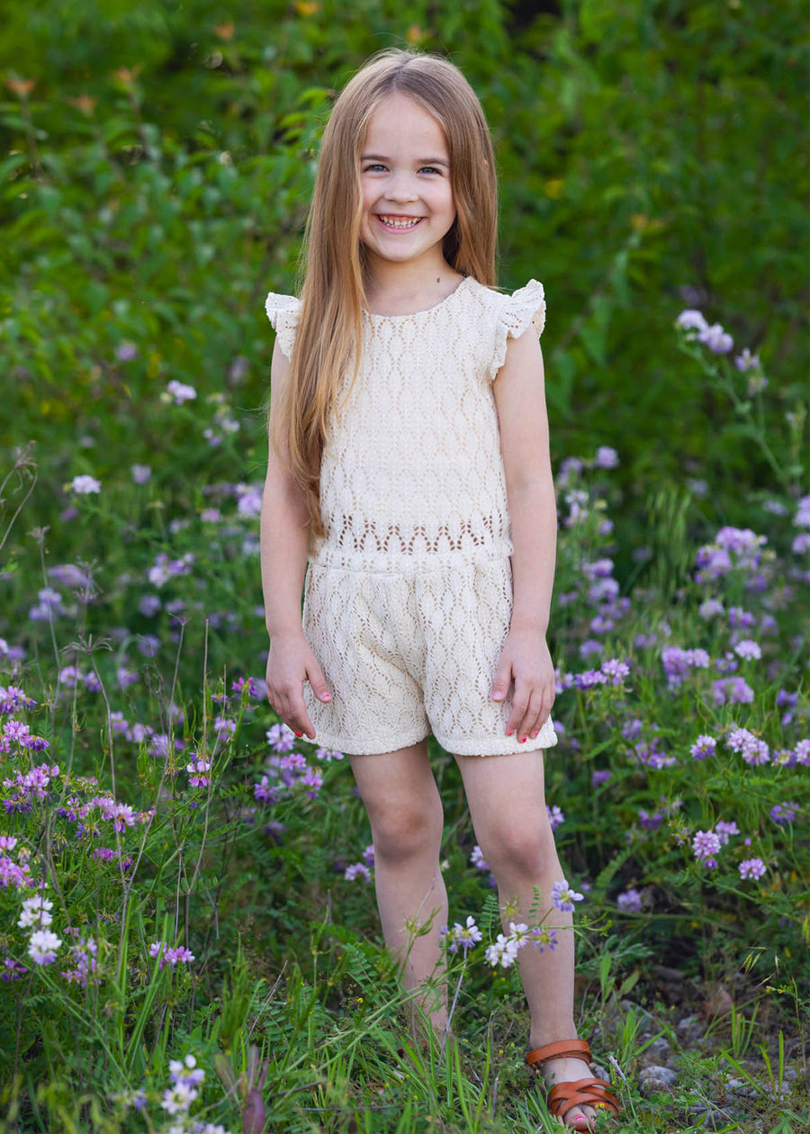 MABEL & HONEY NIÑA CONJ. DE SHORT BARNYARD BABE NATURAL