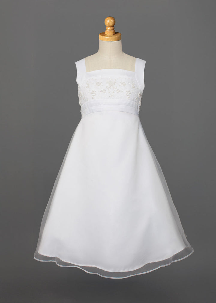 ISOBELLA & CHLOE NIÑA VESTIDO DE COMUNION CON PERLAS