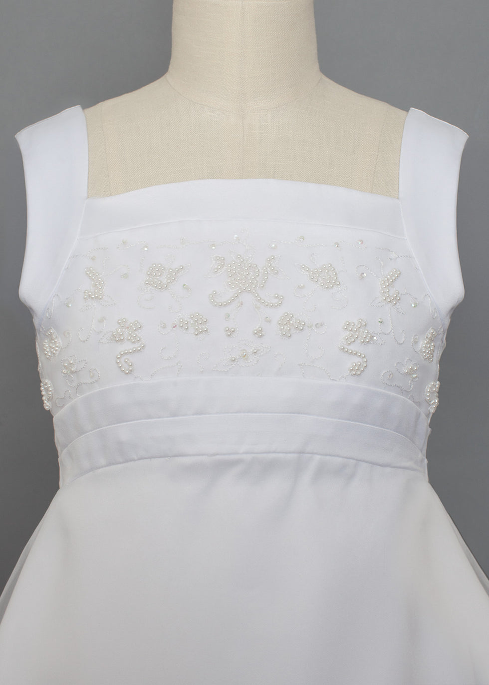 ISOBELLA & CHLOE NIÑA VESTIDO DE COMUNION CON PERLAS