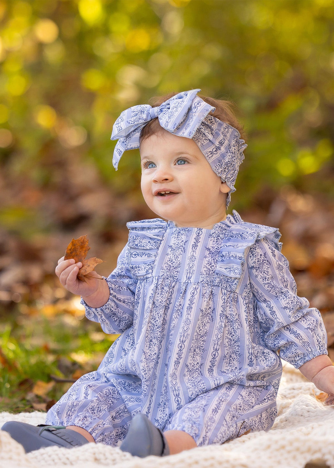 MABEL & HONEY BEBE NIÑA ROMPER BLUE GEORGINA