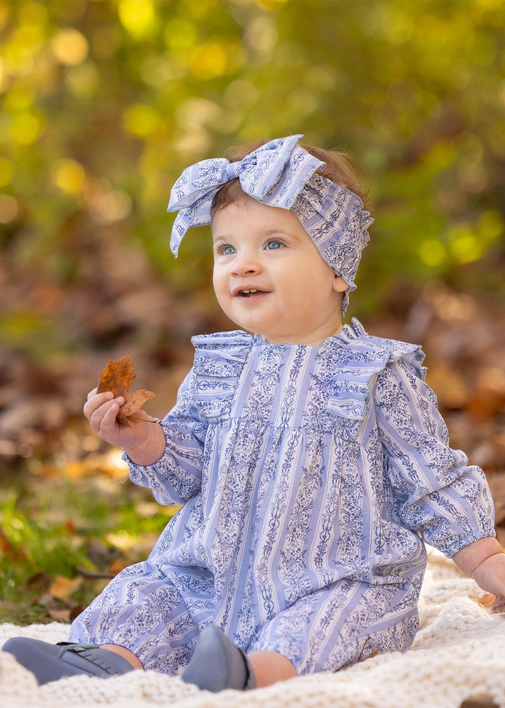 MABEL & HONEY BEBE NIÑA ROMPER BLUE GEORGINA