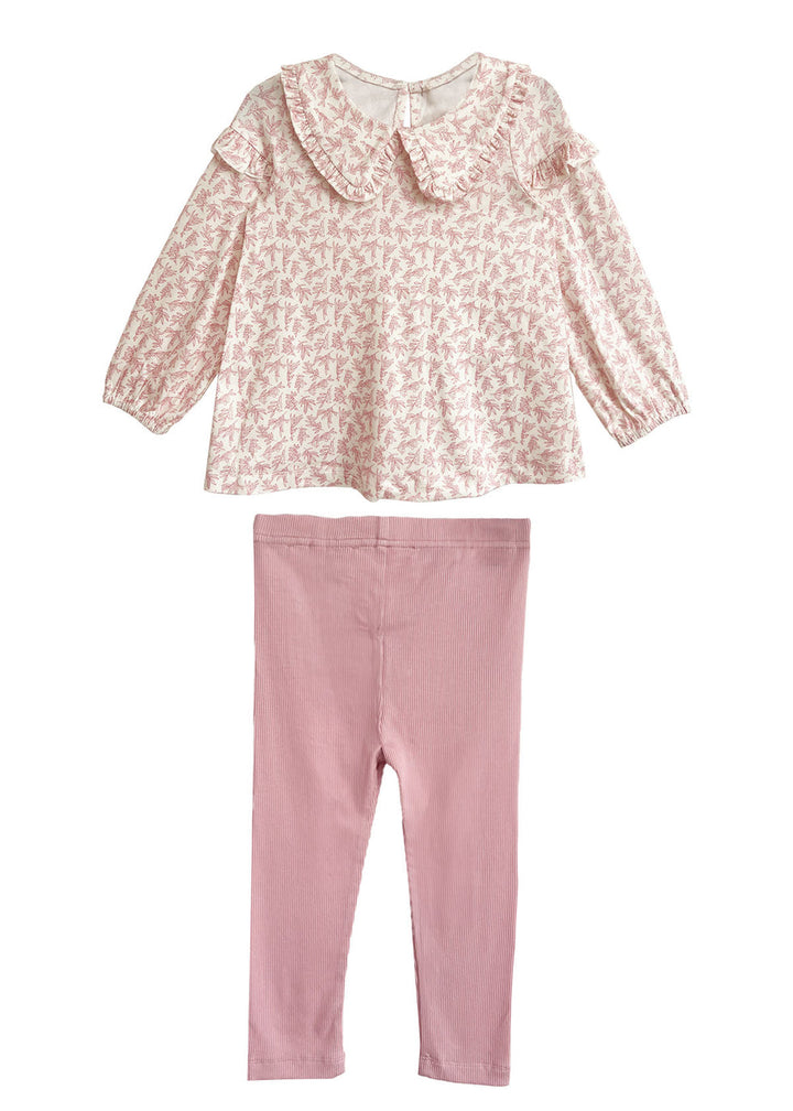 MABEL & HONEY NIÑA CONJ. DE PANTALON PINK PRIMROSE