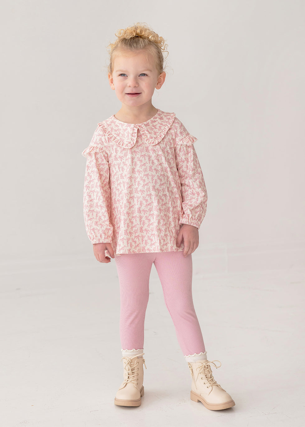 MABEL & HONEY NIÑA CONJ. DE PANTALON PINK PRIMROSE