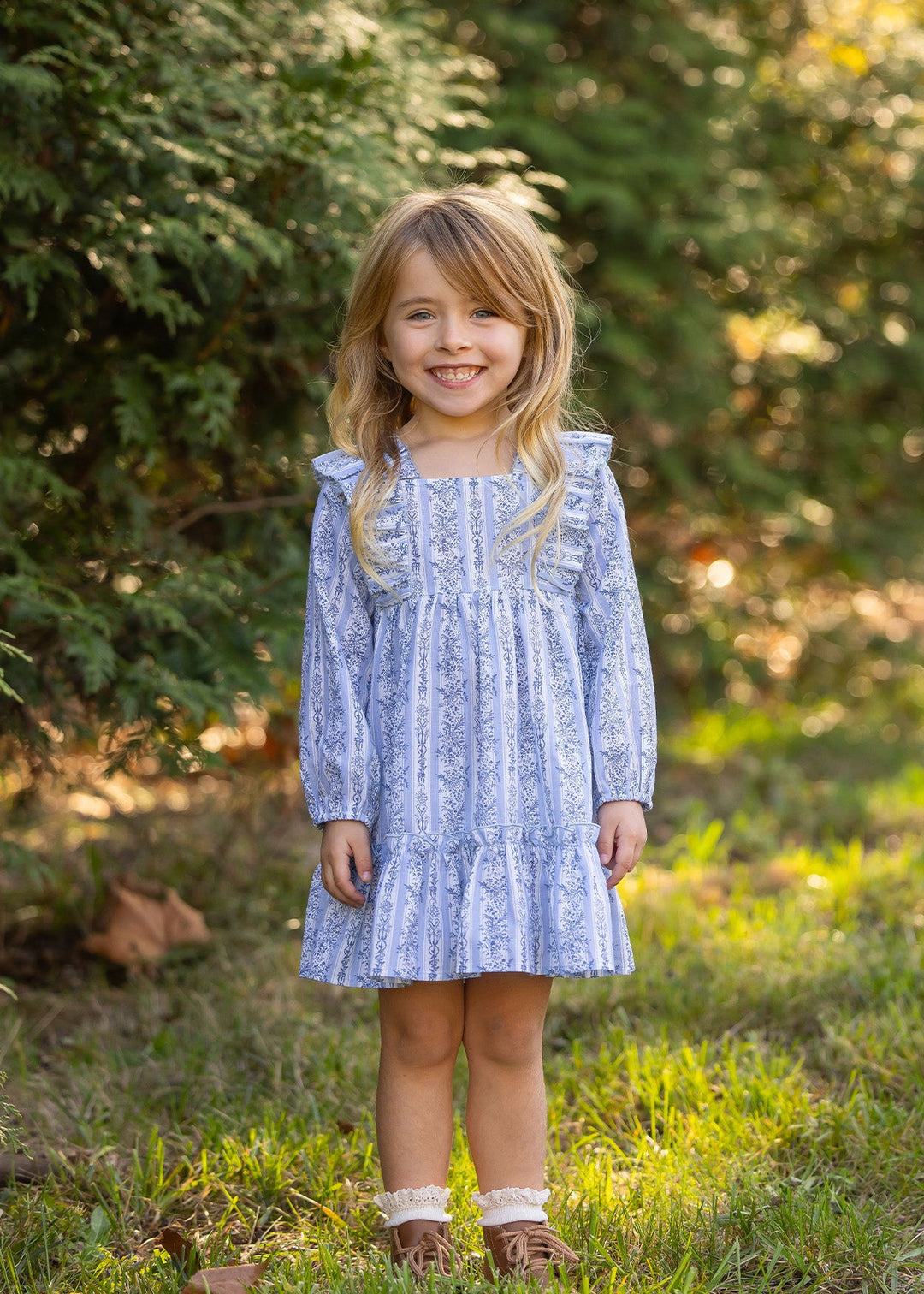 MABEL & HONEY NIÑA VESTIDO BLUE GEORGINA