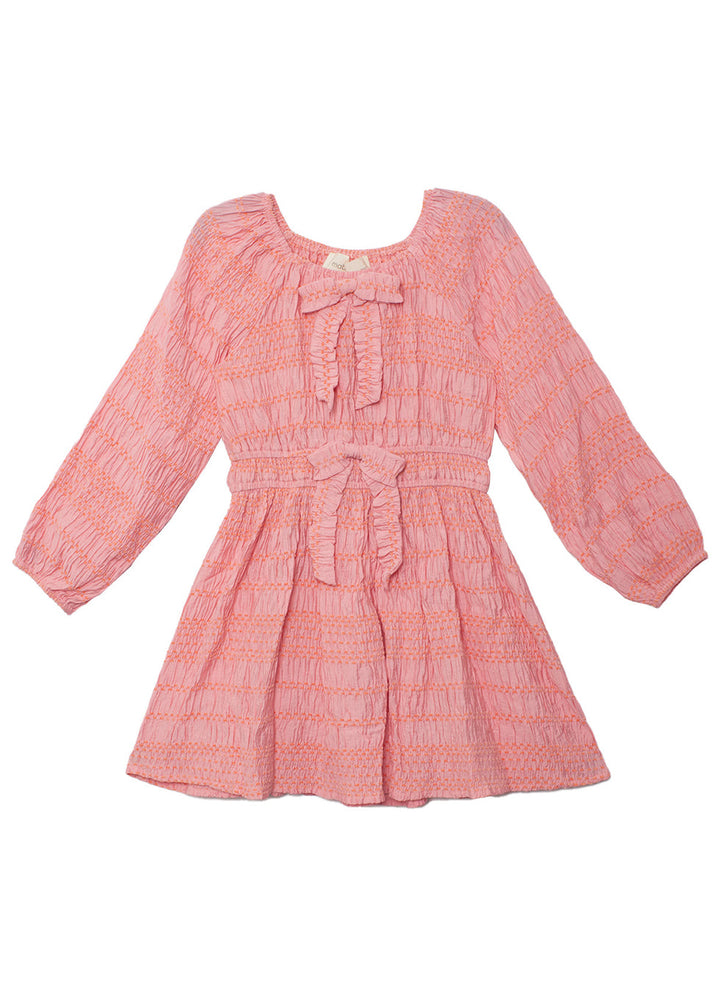 MABEL & HONEY NIÑA VESTIDO PINK WATERMELON LEMONADE