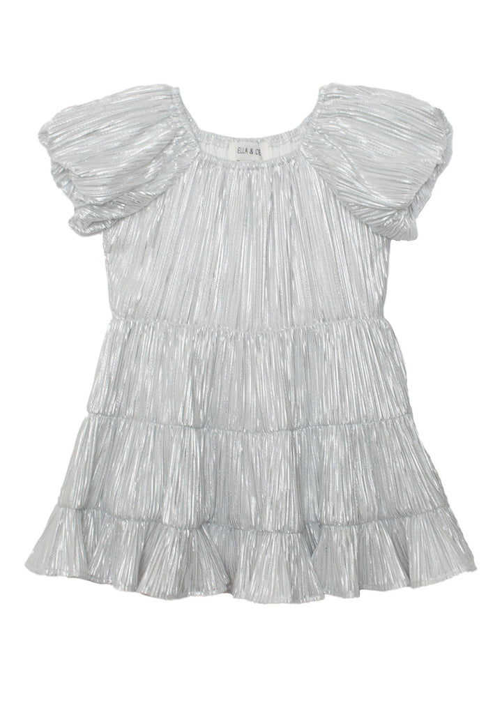 ISOBELLA & CHLOE NIÑA VESTIDO GREY SPARKLE & SPIN