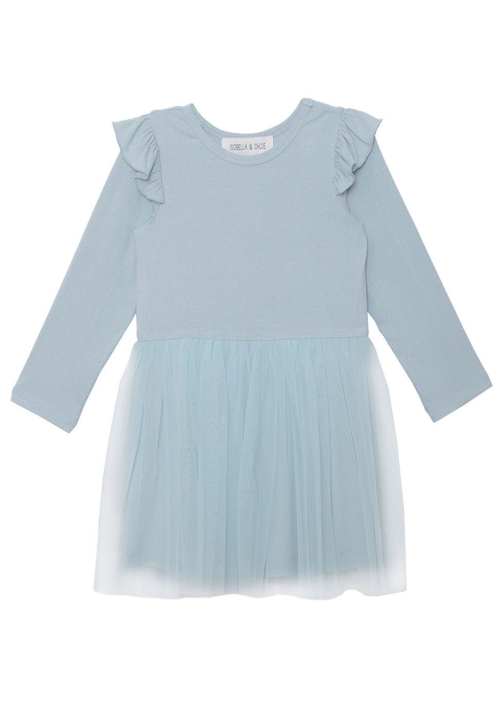 ISOBELLA & CHLOE NIÑA VESTIDO BLUE TUTU IN THE CLOUDS