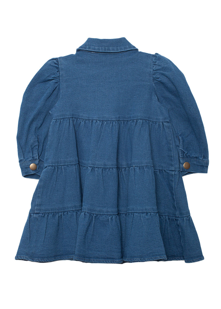 MABEL & HONEY NIÑA VESTIDO BLUE DENIM DAYS
