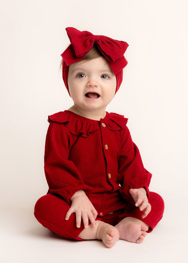MABEL & HONEY BEBE NIÑA ROMPER RED ROSIE