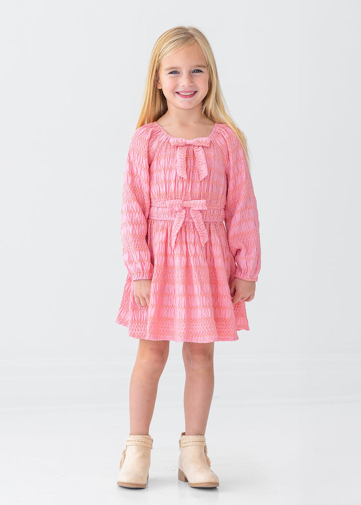 MABEL & HONEY NIÑA VESTIDO PINK WATERMELON LEMONADE