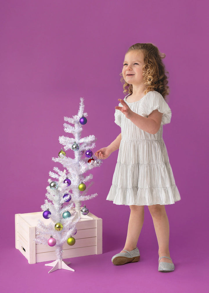 ISOBELLA & CHLOE NIÑA VESTIDO GREY SPARKLE & SPIN