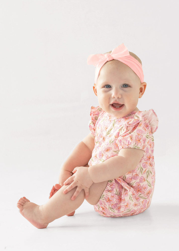 MABEL &amp; HONEY BEBE NIÑA ROMPER WILD SAVANNA PINK