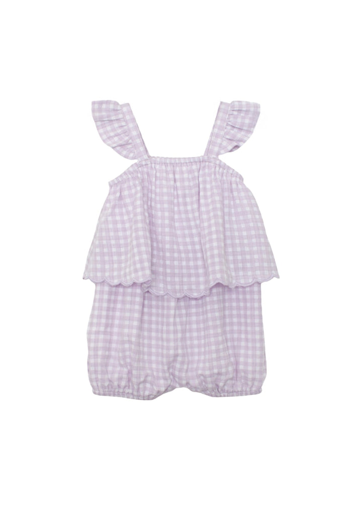 MABEL &amp; HONEY BEBE NIÑA ROMPER SUGAR PLUM PURPLE