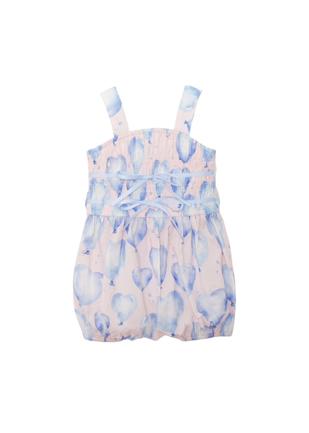 MABEL &amp; HONEY BEBE NIÑA ROMPER UP AND AWAY BLUE