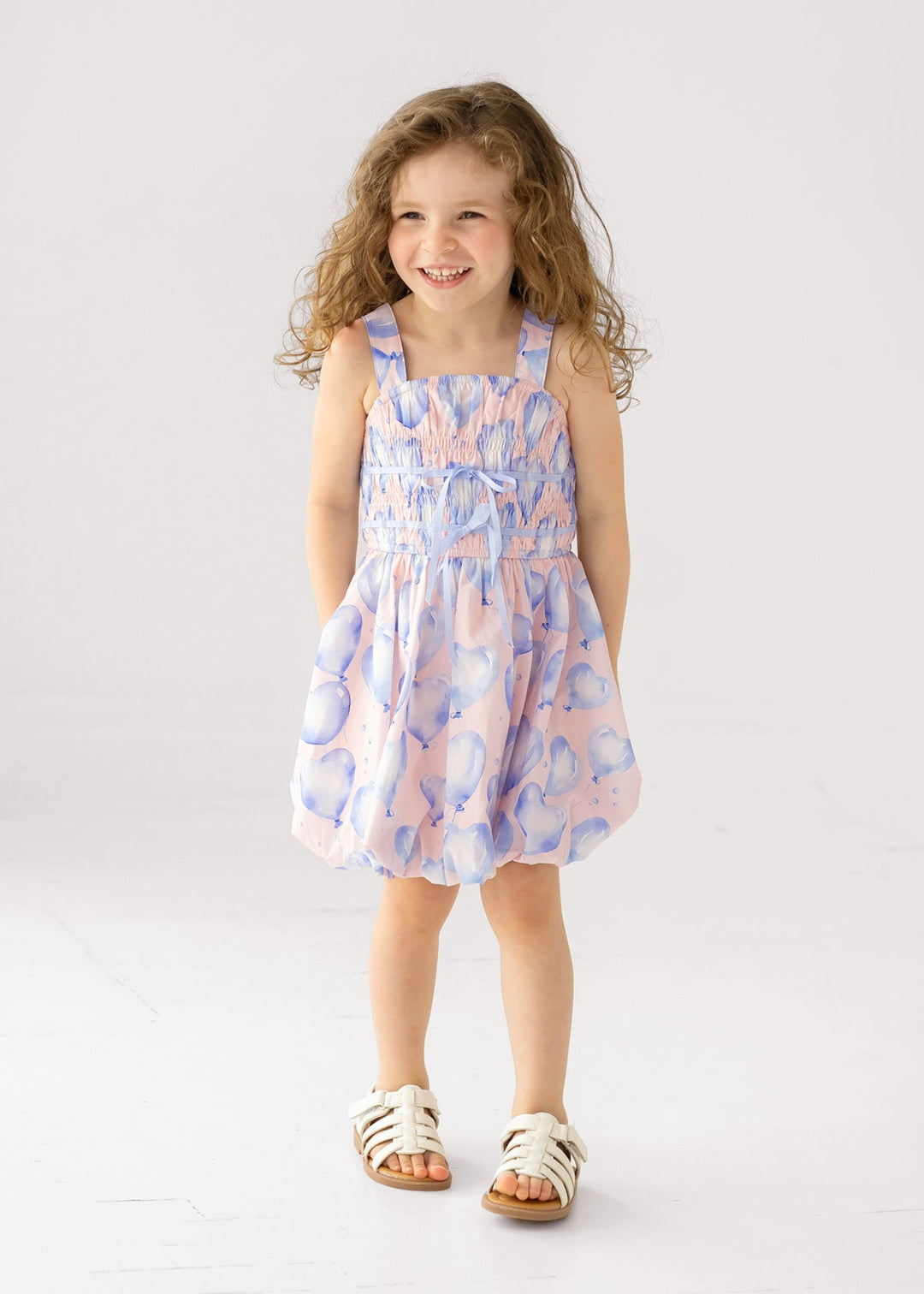 MABEL &amp; HONEY NIÑA VESTIDO UP AND AWAY BLUE
