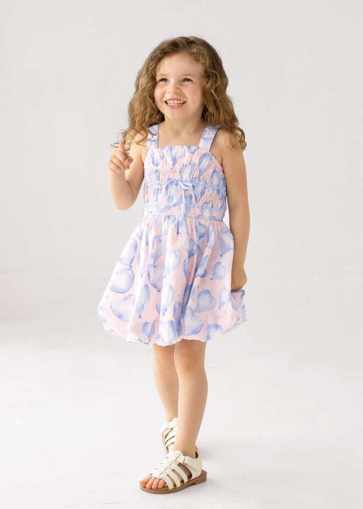 MABEL &amp; HONEY NIÑA VESTIDO UP AND AWAY BLUE