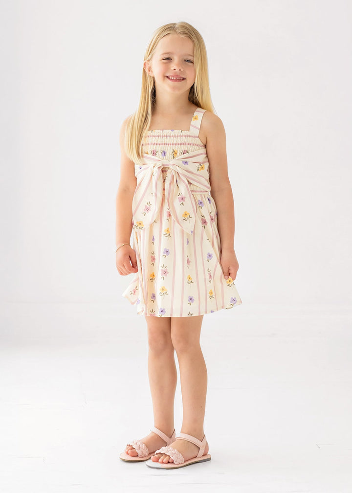 MABEL &amp; HONEY NIÑA VESTIDO PURPLE BOUQUET PURPLE