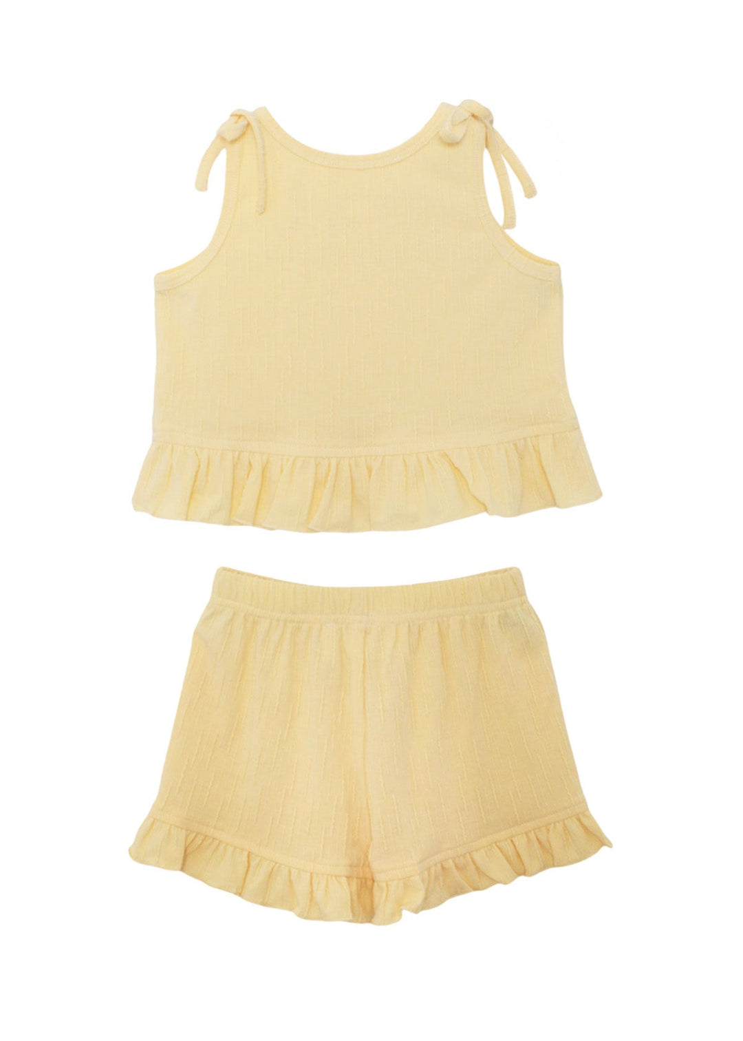 MABEL &amp; HONEY NIÑA CONJ. DE SHORT SONNY YELLOW