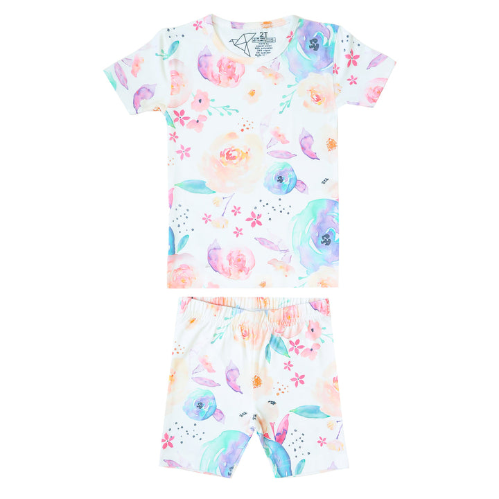 COPPER PEARL NIÑA PIJAMA BLOOM SHORT SLEEVE 2PK
