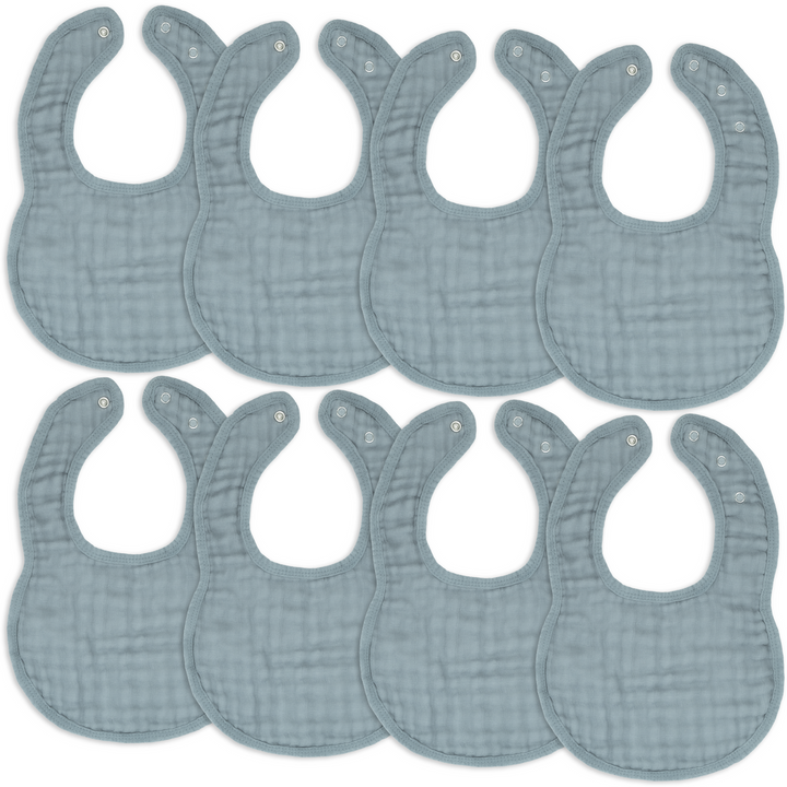 COMFY CUBS BABERO MUSLIN 8PK PACIFIC BLUE