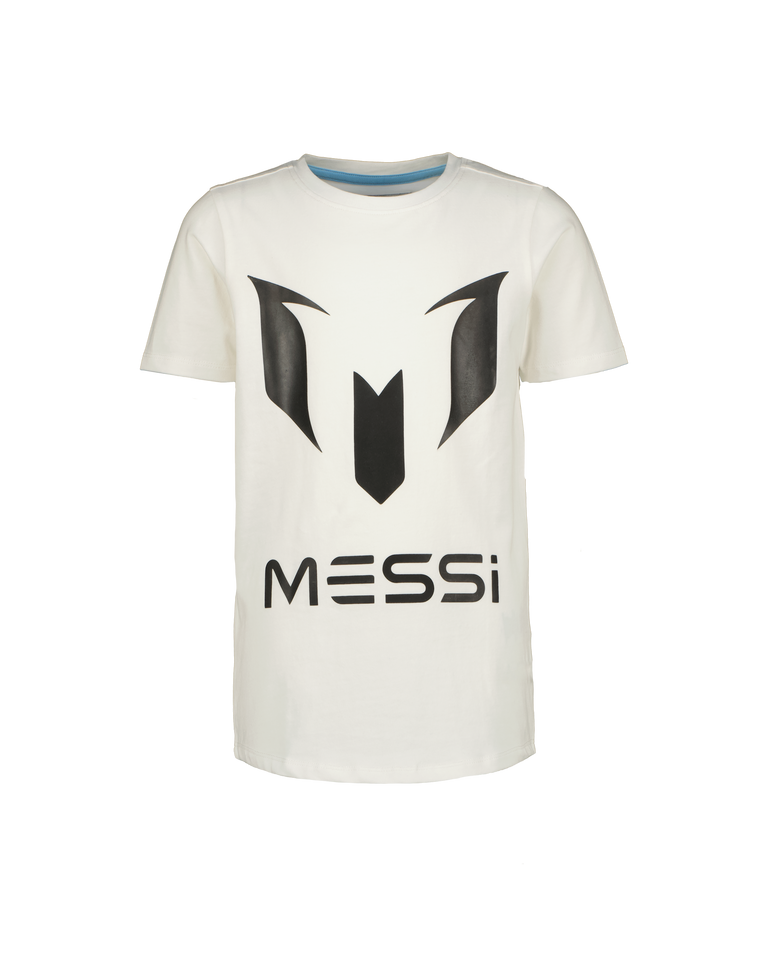 MESSI NIÑO TSHIRT LOGO MESSI REAL WHITE