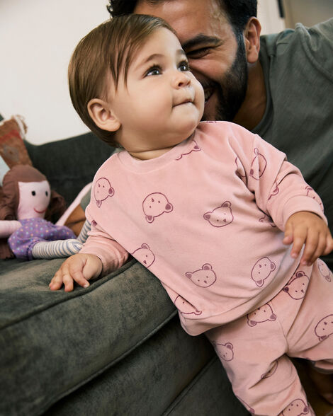 CARTERS BEBE NIÑA CONJ. DE PANTALON PINK