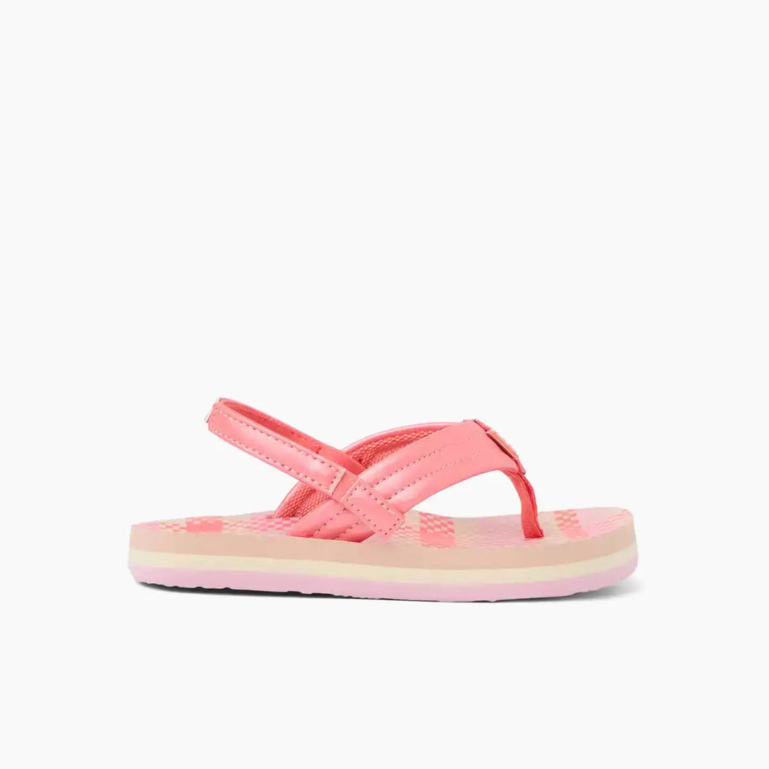 REEF BEBE NIÑA CHANCLETA AHI PINK PLAID