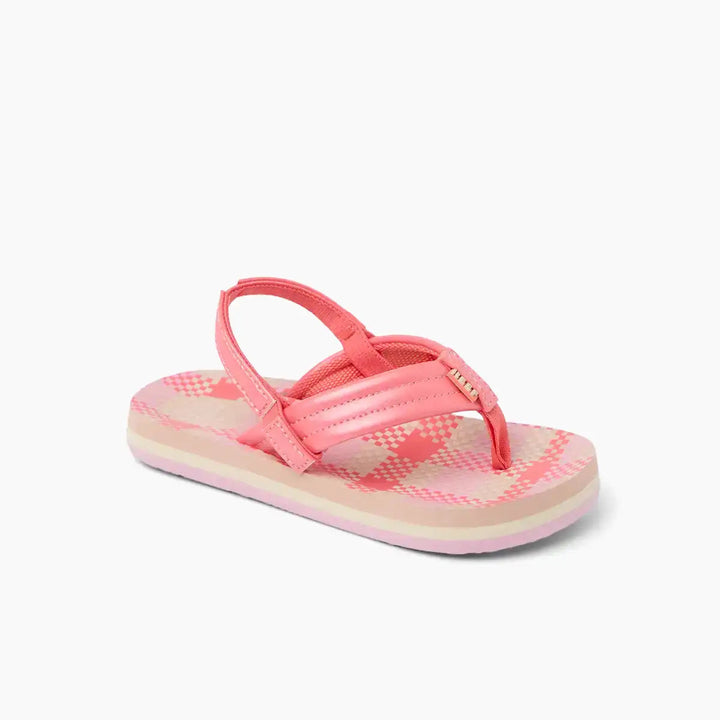 REEF BEBE NIÑA CHANCLETA AHI PINK PLAID