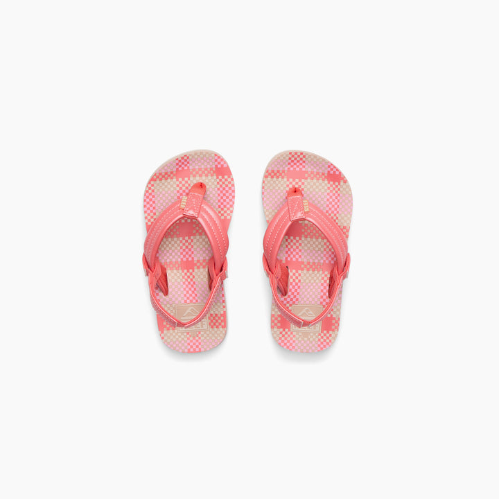 REEF BEBE NIÑA CHANCLETA AHI PINK PLAID