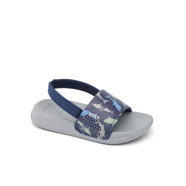 REEF BEBE NIÑO CHANCLETA ONE SLIDE NAVY SHARK