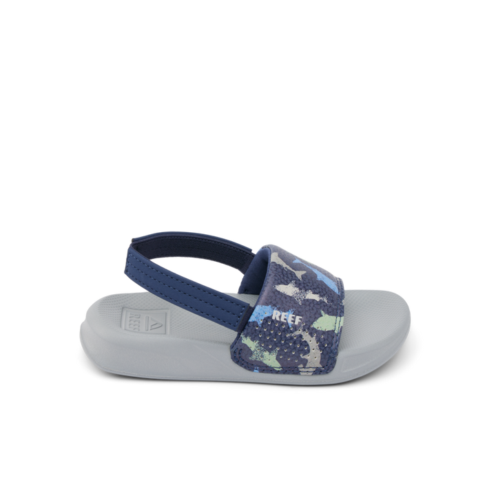 REEF BEBE NIÑO CHANCLETA ONE SLIDE NAVY SHARK