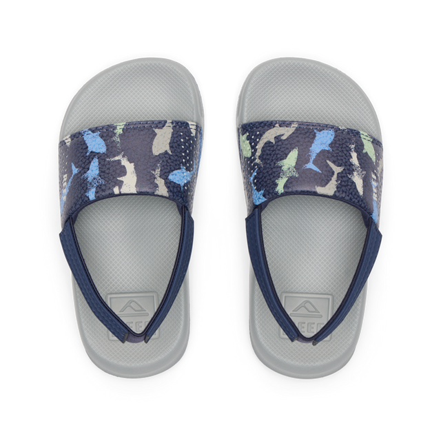 REEF BEBE NIÑO CHANCLETA ONE SLIDE NAVY SHARK