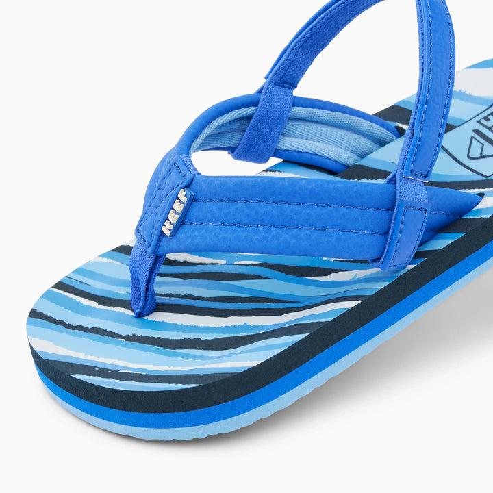 REEF NIÑO CHANCLETA LITTLE AHI ROYAL STRIPE