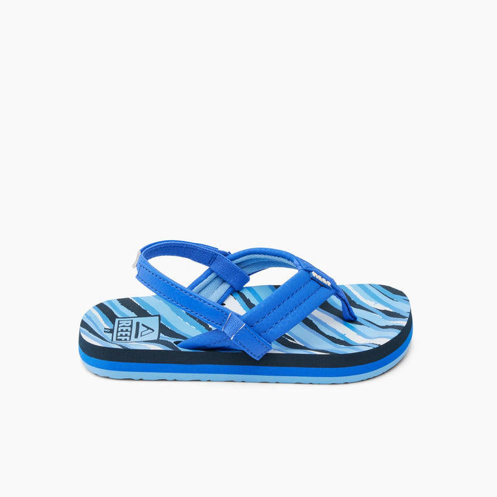 REEF NIÑO CHANCLETA LITTLE AHI ROYAL STRIPE