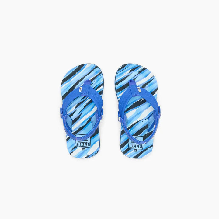 REEF NIÑO CHANCLETA LITTLE AHI ROYAL STRIPE