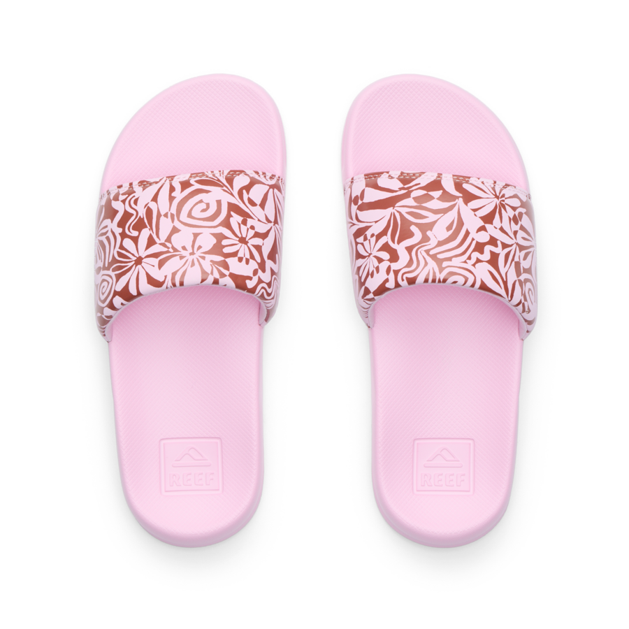 REEF NIÑA CHANCLETA KIDS ONE SLIDE PINK MODERN FLORAL