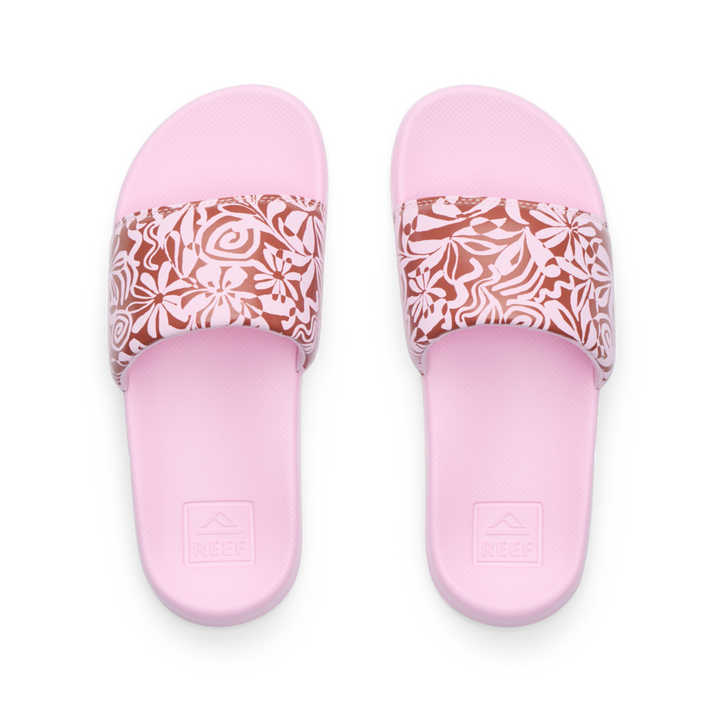 REEF NIÑA CHANCLETA KIDS ONE SLIDE PINK MODERN FLORAL