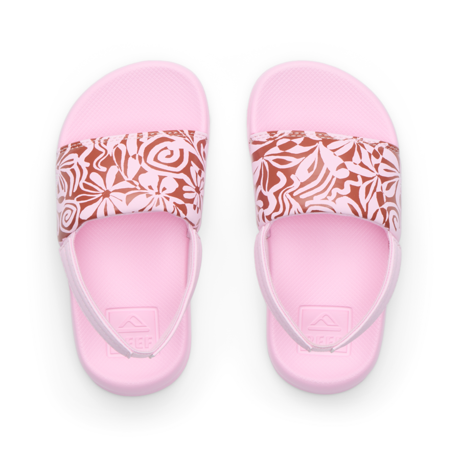 REEF NIÑA CHANCLETA LITTLE ONE SLIDE PINK MODERN FLORAL